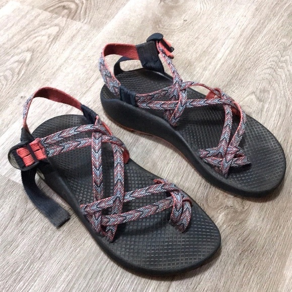 Chaco Zx/2 Sandals Outdoor Hiking Blue Pink Size 7 - Picture 1 of 7